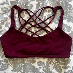 Strappy lululemon sports bra size 8